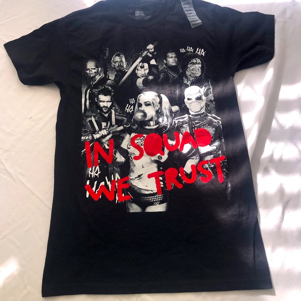 Spencer’s “In squad we trust” Suicide Squad t-shirt
